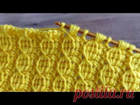 Easy Knitting Tunisian Baby Blanket - Tunus işi Yapımı Kolay Battaniye Yelek Örgü Modeli..