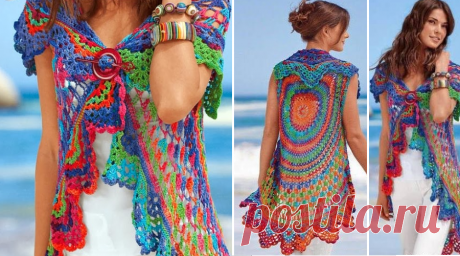 Round Crochet Jacket - With Patterns | Crochet Patterns and Tutorials