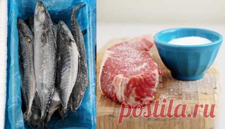 Знакомая из Кореи научила размораживать рыбу и мясо за 7–10 минут