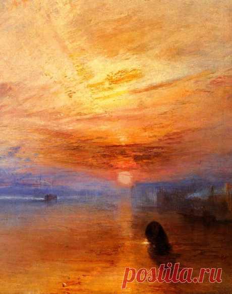 The Fighting Temeraire - J. Turner - detail