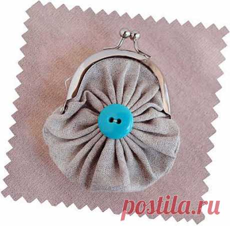zakka life: Craft: Fabric Yo-Yo Coin Purse