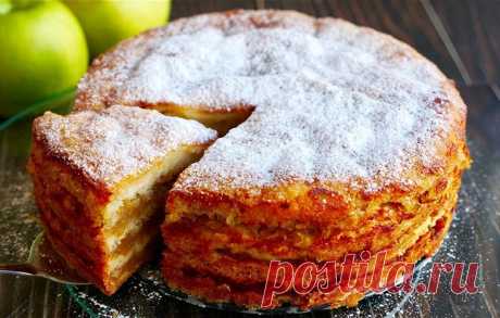 Насыпной яблочный пирог «Три стакана» | Рецепты на SuperKuhen.ru