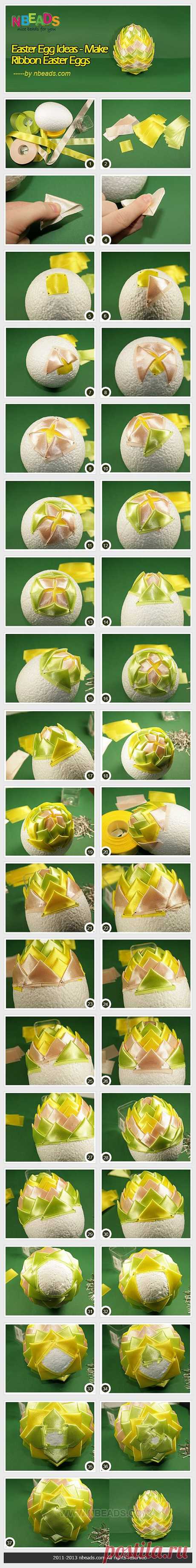 Easter Egg Ideas - Make Ribbon Easter Eggs Pictures, Photos, and Images for Facebook, Tumblr, Pinterest, and Twitter