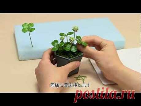 ワンデーフラワーvol2 樹脂風粘土で作る山野草 - YouTube