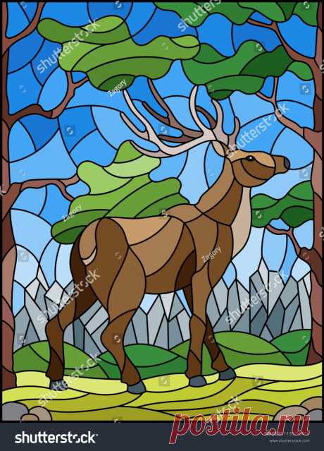 Illustration Stained Glass Style Wild Deer: vector de stock (libre de regalías) 1133790419 | Shutterstock Descubre Illustration Stained Glass Style Wild Deer imágenes de stock en HD y millones de otras fotos de stock, objetos en 3D, ilustraciones y vectores libres de regalías en la colección de Shutterstock.  Se agregan miles de imágenes nuevas de alta calidad todos los días.