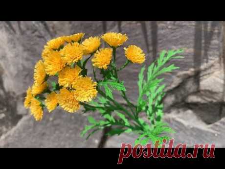 ABC TV | How To Make Common Tansy With Crepe Paper - Craft Tutorial