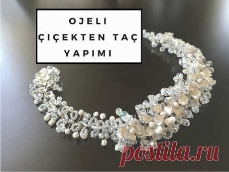 Ojeli Çiçekten Taç yapımı | Kendin Yap | Wedding Accessory | part 2