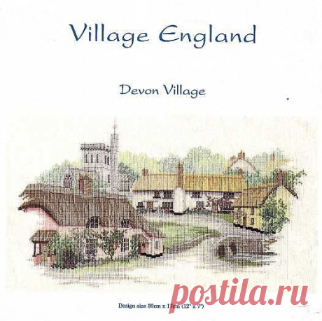 Пейзажи с домами.Village England.