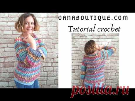 Crochet "Aleggretto" sweater by Oana