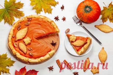 Обои еда, пироги, осень, листья, пирог, тыква, натюрморт картинки на рабочий стол, скачать бесплатно.