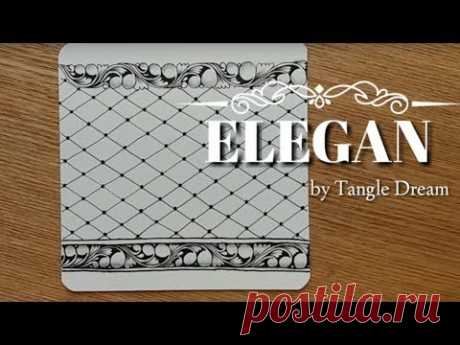 How to draw 'ELEGAN ' by Tangle Dream®