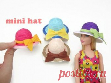 DIY Miniature Doll Mini Hats - Easy to make!