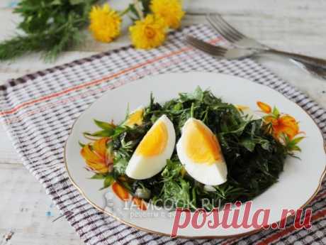 Салат из одуванчиков и крапивы — рецепт с фото Вкусный витаминный весенний салат с вареными яйцами и маринованными огурцами!