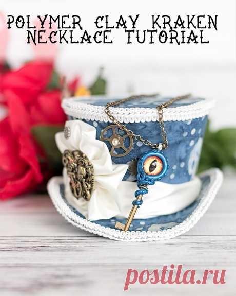 DIY Kraken Necklace for Halloween - Polymer Clay Octopus Necklace Tutorial -