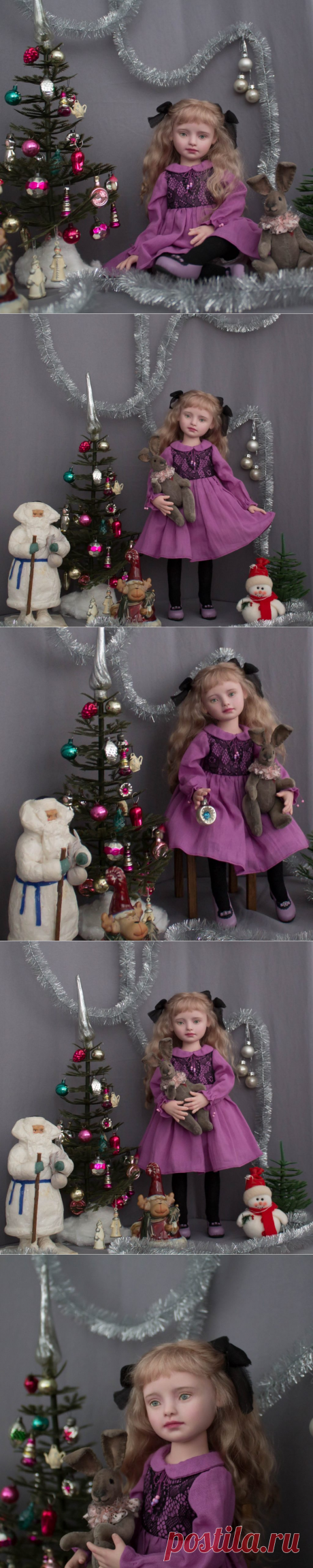 Виолетта полушарнирная кукла ручной работы | MaLenaDolls