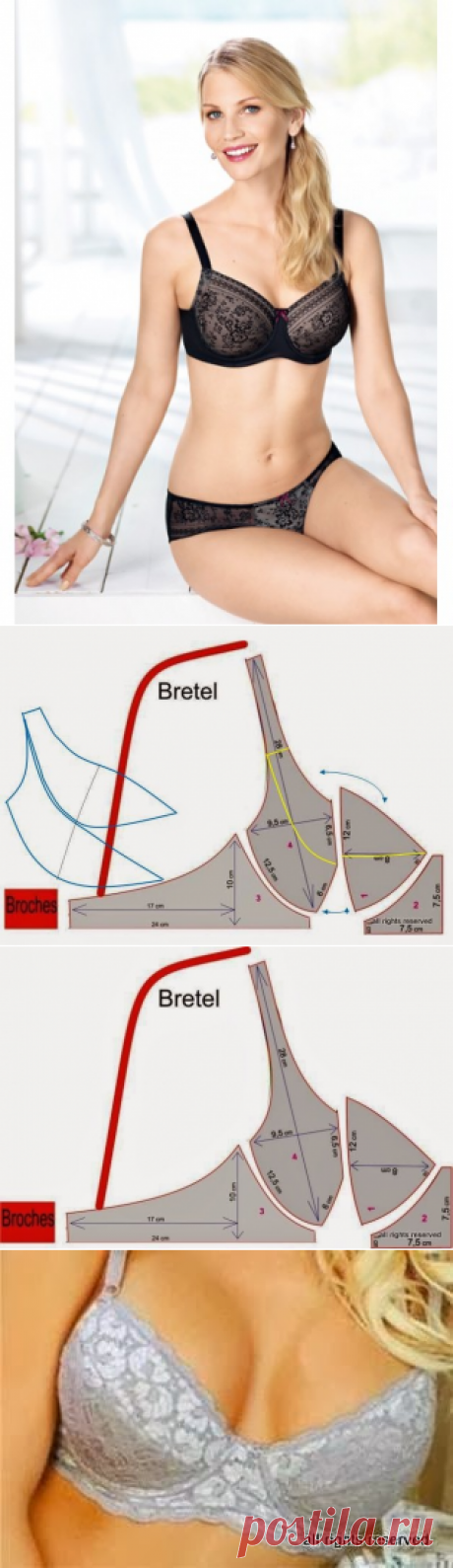 Шьем себе сами бюстгальтер - выкройка