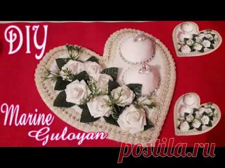 Свадебный аксессуар для колец/Heart for the rings for the wedding ✔ Marine DIY Guloyan✔