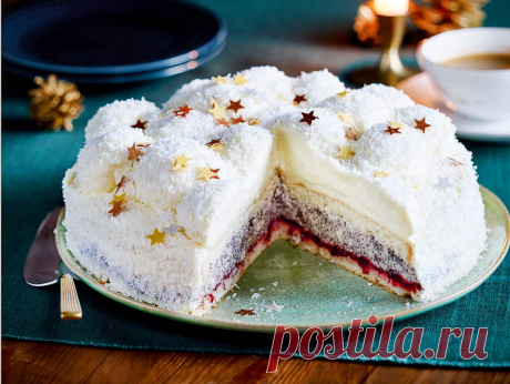 Festliche Schneeballtorte Rezept | LECKER