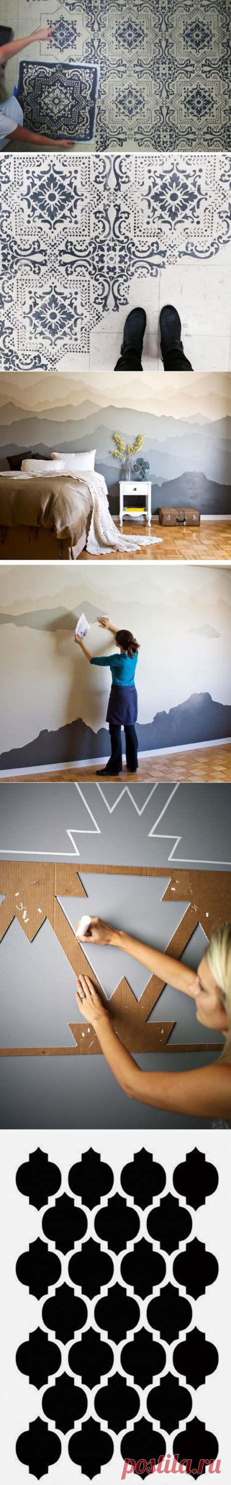 Креативные идеи для декора стен и пола