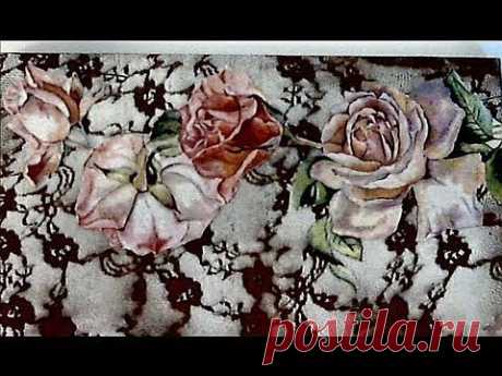 ▶ Corso di decoupage. Come fare gli sfondi particolari. - YouTube