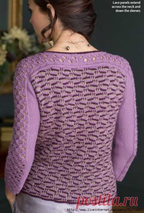 Вязание на спицах - Кофточка Katsumi спицами. The Knitter 66