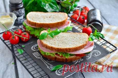 Бутерброды с ветчиной рецепт фото пошагово и видео - 1000.menu