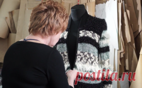 Как делают кардиганы Andreeva Модная одежда и дизайн интерьера своими руками