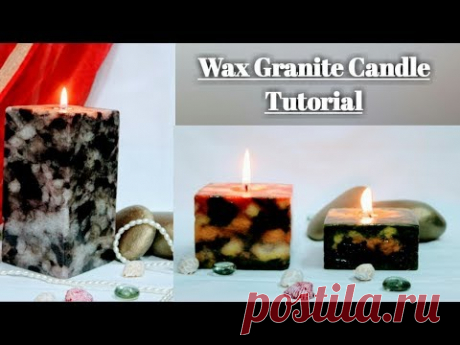 Wax Granite Candle Tutorial