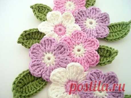 TUTORIAL FLOR A CROCHET II