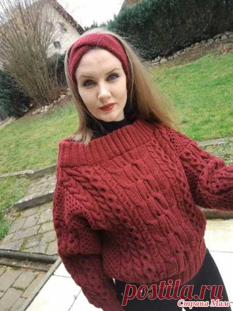 . Долгожданный пуловер по мотивам Рубан моей доченьке - Вязание - Страна Мам