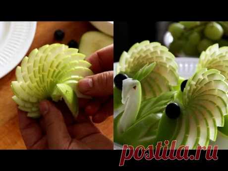 Super Fruits Decoration Ideas - Apple Swirl and Apple Swan