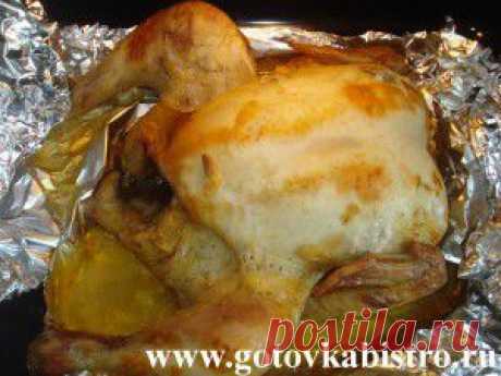 Курица, запеченная с горчицей в духовке (в фольге) | Готовим быстро и вкусно