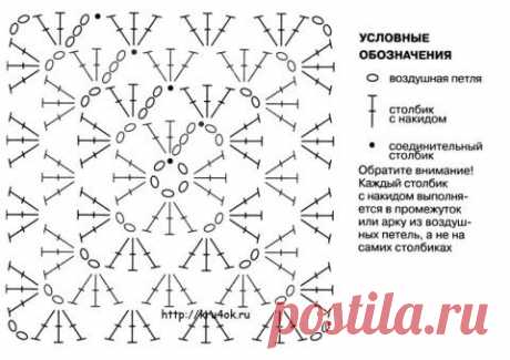 Декоративный чехол для подушки - вязание крючком на kru4ok.ru