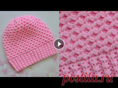 Шапка крючком НЕЖНОСТЬ. ВЯЗАТЬ ЛЕГКО. Мастер класс. Hat crochet pattern Подробный мастер класс по вязанию шапки крючком, можно связать на любой размер. Размерная таблица - htaCtbiN Подписывайтесь на мой канал, чтобы не про...