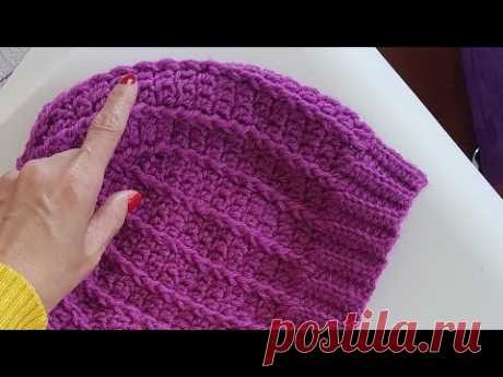 Kolay Tığişi Bere / Easy Crochet Hat