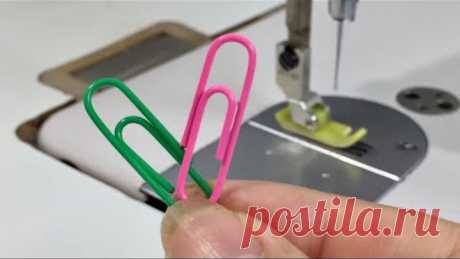 ✳️6 sewing tips and tricks with Paper Clips that you never knew/ 6 HACK PAPER CLIPS