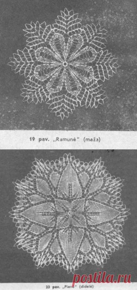 Кружевные салфетки спицами - 2 / Вязание спицами / Вязание для женщин спицами. Схемы