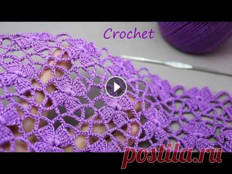 Нежнейший УЗОР для вязания крючком  SUPER EASY Beautiful Flower Pattern Crochet KNİTTİNG PATTERNS @Уроки ВЯЗАНИЯ Литке Татьяны @CROCHET step by step Please financial support! PayPal: litke108@gmail.com Privatbank card: 5363 5420 1481 8653 Вязанные ...