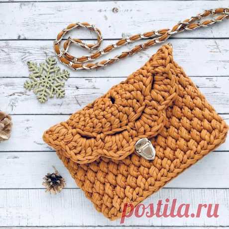 Женственные сумки крючком из трикотажной пряжи | SOVA Вязание Пульс Mail.ru Подборка вязаных крючком сумок со схемами
