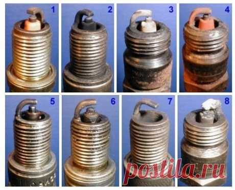 Диагностика работы двигателя по состоянию свечей — Хитрости жизни