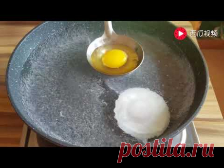 这才是水煮荷包蛋最简单的做法、又好吃又好看、5秒钟就学会