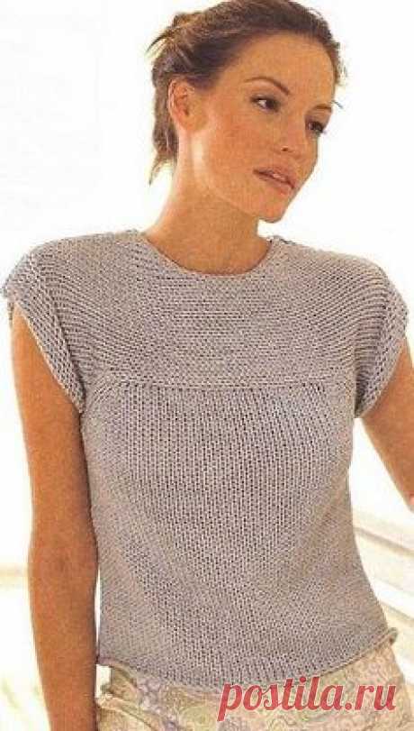 Summer top knitted with large needles                                                                                                                                                     More