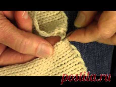 Faster! Flatter! Mattress Stitch Seam for Knitters by Diana Sullivan - YouTube