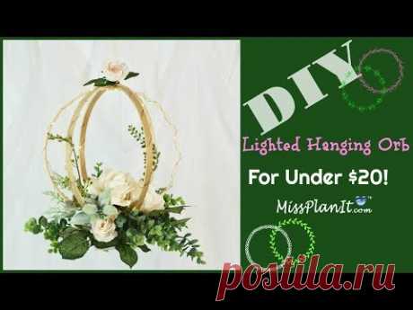 DIY Lighted Hanging Orb Wedding  Decor | DIY on a Budget | DIY Tutorial