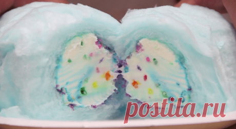 This Magical Ice Cream Burrito Is Wrapped In Cotton Candy