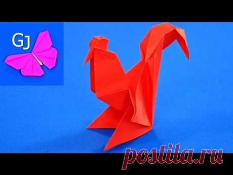Оригами огненный Петух своими руками ~ Поделка подарок на 2017 год