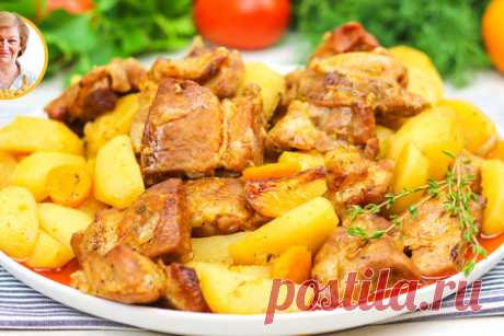 Мясо в рукаве в духовке с картошкой – рецепт с фото