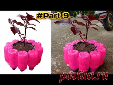 Part 9 || Membuat Pot Bunga Dari Botol Plastik Bekas