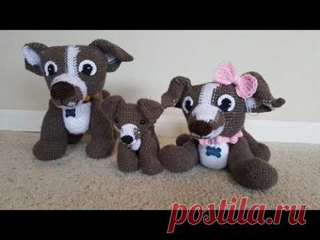 Crochet Pitbull Amigurumi Part 1 of 2 DIY Tutorial