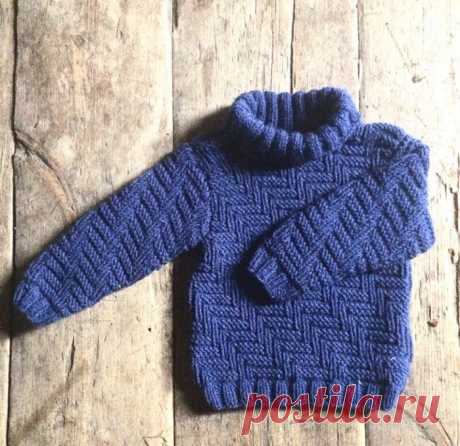 Красивый узор спицами для вязания пуловера